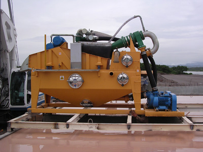 MODEL&CO, manufacturer of mud desanders of double cycloning MD190D for mud treatment for foundation engineering. MODEL&CO, manufacturer of foundation engineering equipment