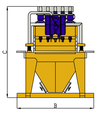 MODEL&CO, manufacturer of mud desanders of double cycloning MD350D for mud treatment for foundation engineering. MODEL&CO, manufacturer of foundation engineering equipment