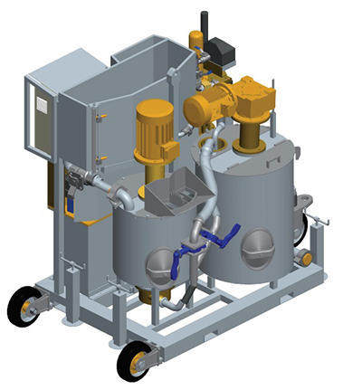 MODEL&CO, manufacturer of compact grouting sets GS120S for grouting equipment. MODEL&CO, manufacturer of foundation engineering equipment