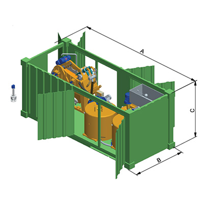 MODEL&CO, manufacturer of Recycle and Mix plant for drilling muds  (RM) for foundation engineering