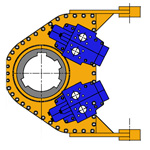 RT4, Cabezas de rotación para pilote perforado