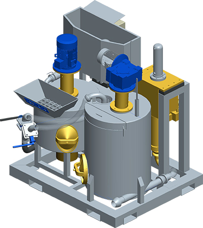 MODEL&CO, fabricante de grupo de inyección de lechadas compacto para cimentaciones especiales. Fabricante de maquinaria de preparación e inyecci&oacutE;n de lechadas