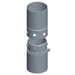 Junta redonda con tornillos perimetrales, utillajes para equipos de muro pantalla para cimentaciones especiales