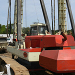 Used Llamada P90 TT CFA. Used engineering foundation equipment for piling, piles or micropiling rigs