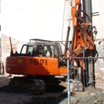 Used TES CAR CF6 pile rig machine. Used engineering foundation equipment for piling rigs for large diameter boring