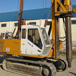 Used Trivesoil Trive 4 pile rig machine. Used engineering foundation equipment for piling rigs for large diameter boring